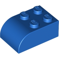 Lego kostka (kostička) 3x2 zakulacená nahoře, modrá (621523)